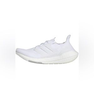 White Adidas Ultraboost 21